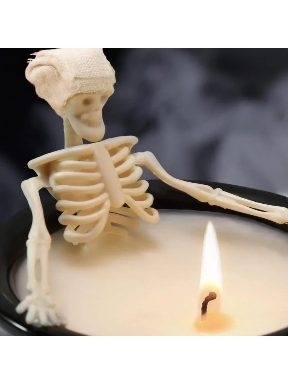 Cute Skeleton Candles - Halloween Indoor Decor for Spooky Home Vibes